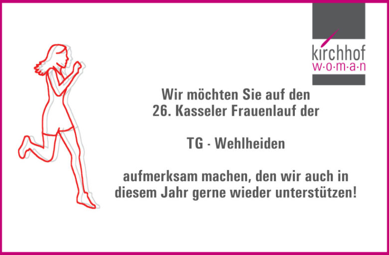 Kirchhof w o m a n unterstützt der Frauenlauf 2020