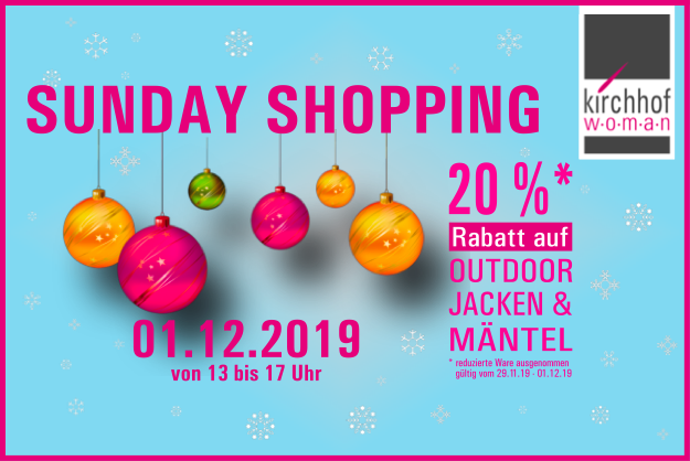 Sunday shopping am 01.12.2019