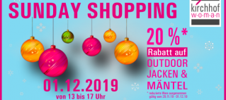 Sunday shopping am 01.12.2019 Sunday shopping am 01.12.2019